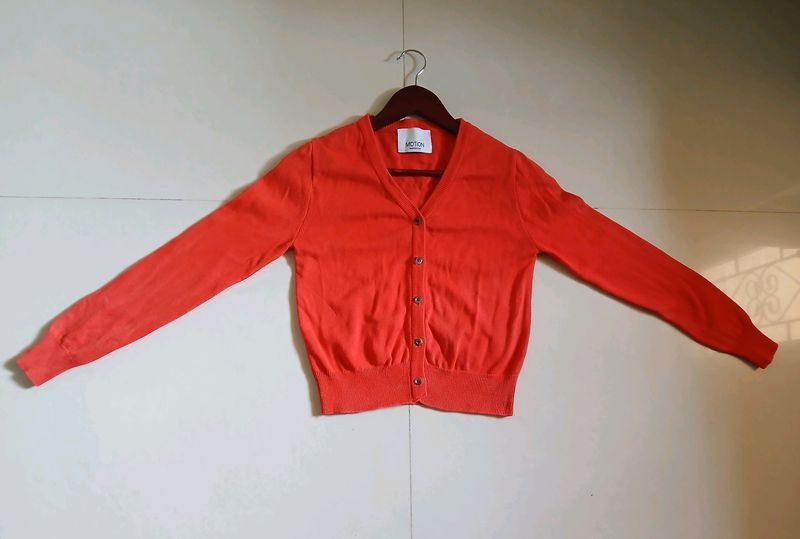 Orange Red Korean Brand Sweater