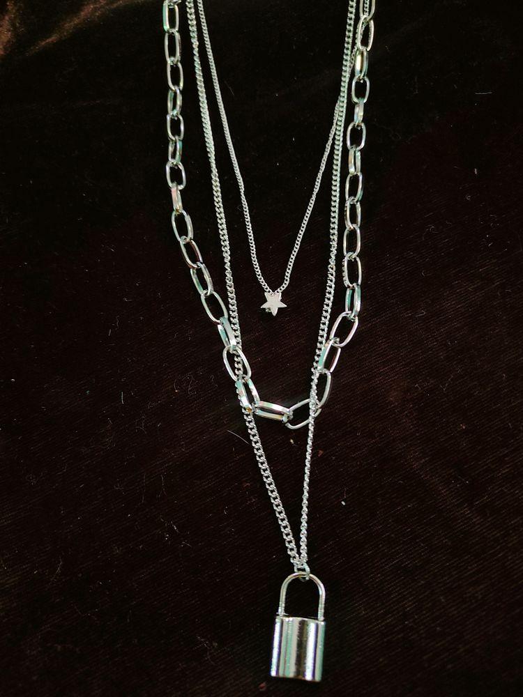 Three Layer Silver Chain