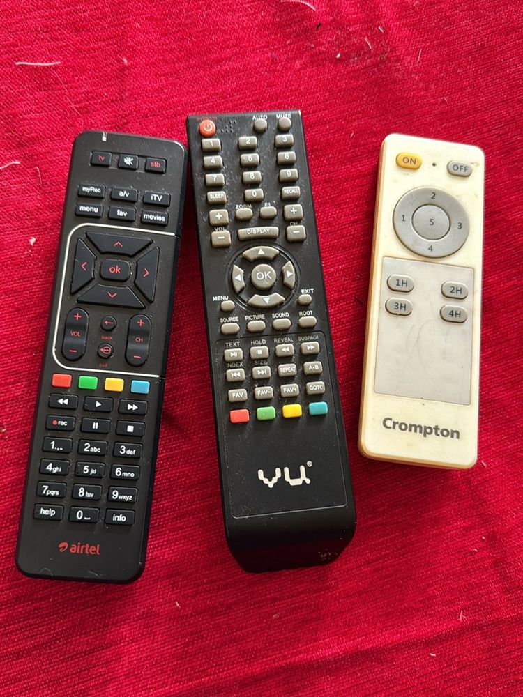 3 Tv And Fan Remote Not Working Condition