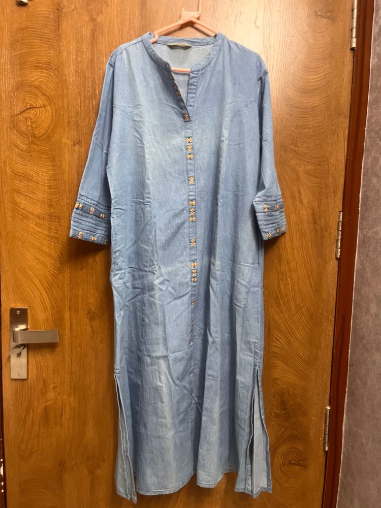 Denim Kurta