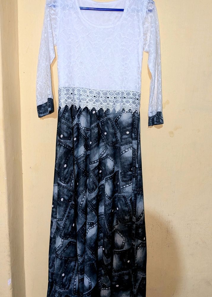 Printed Designer Long Gown