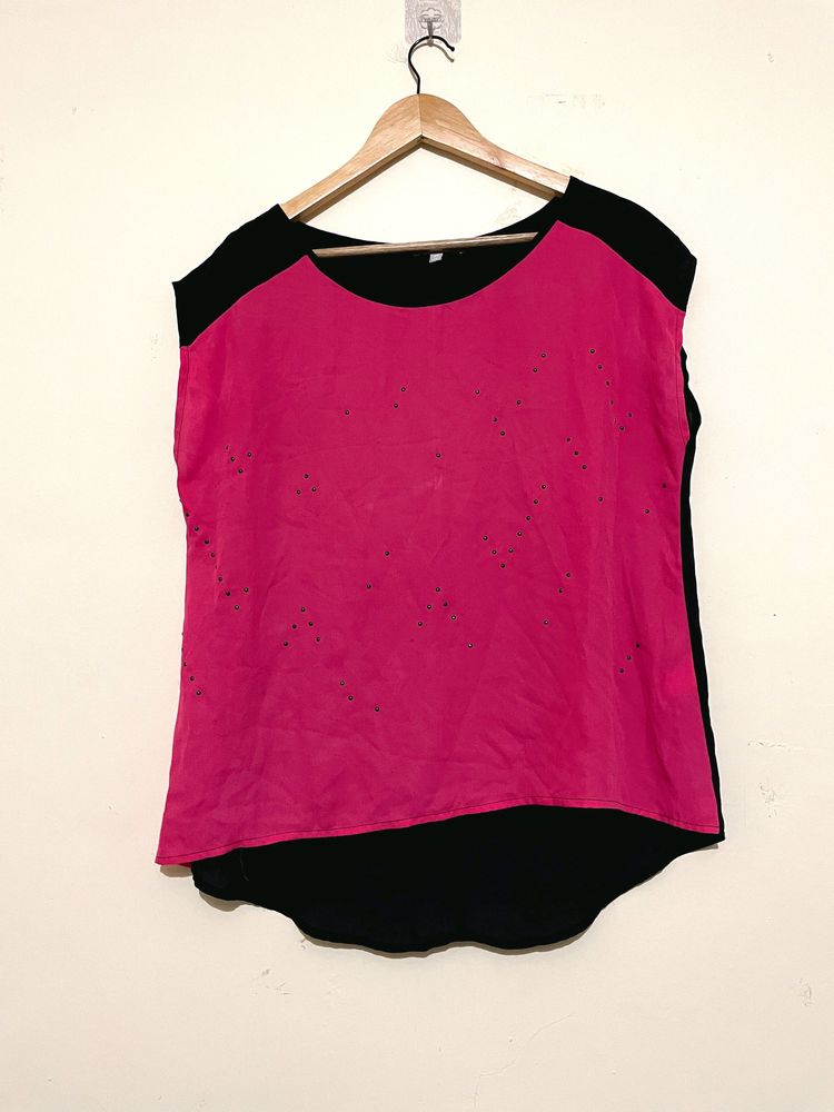 Imported Up & Down Sleeveless Top By SES