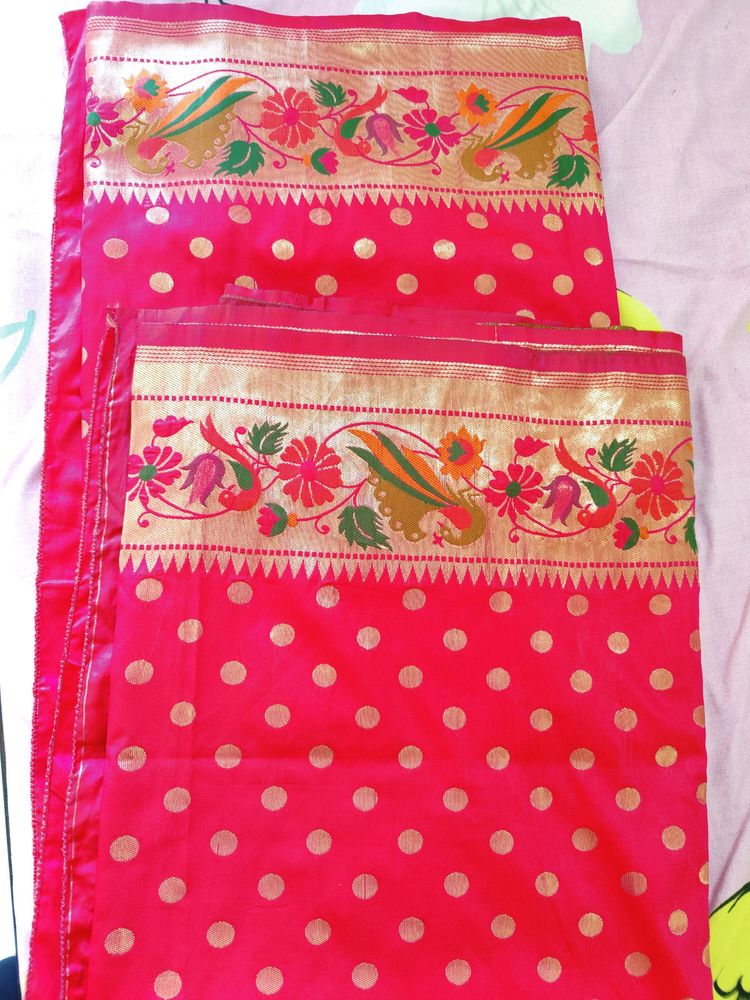 Saree , With Unstitched Blouse