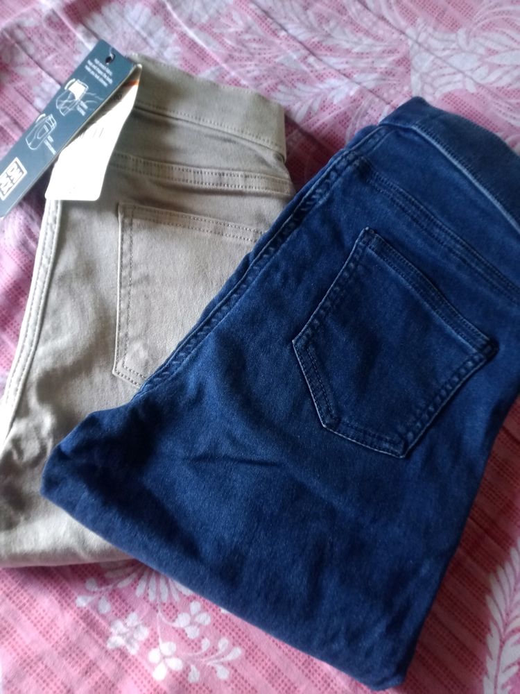 Two Mid Rise Skinny Jeggings Only Rs 500/-