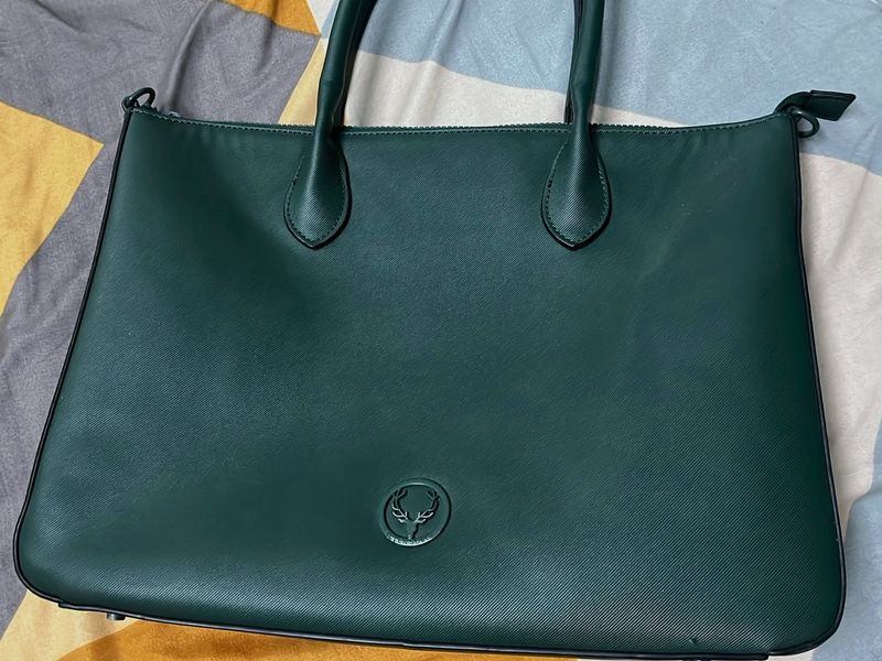 Allen Solly Green Laptop Bag