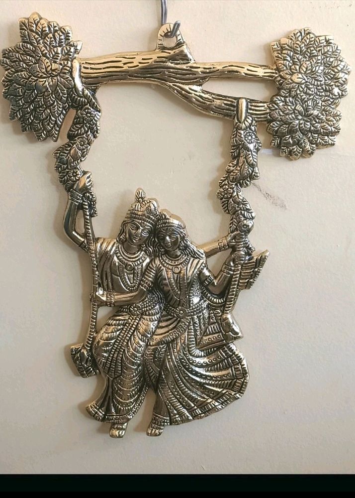 Radha Krishna Metal Wall Hanging