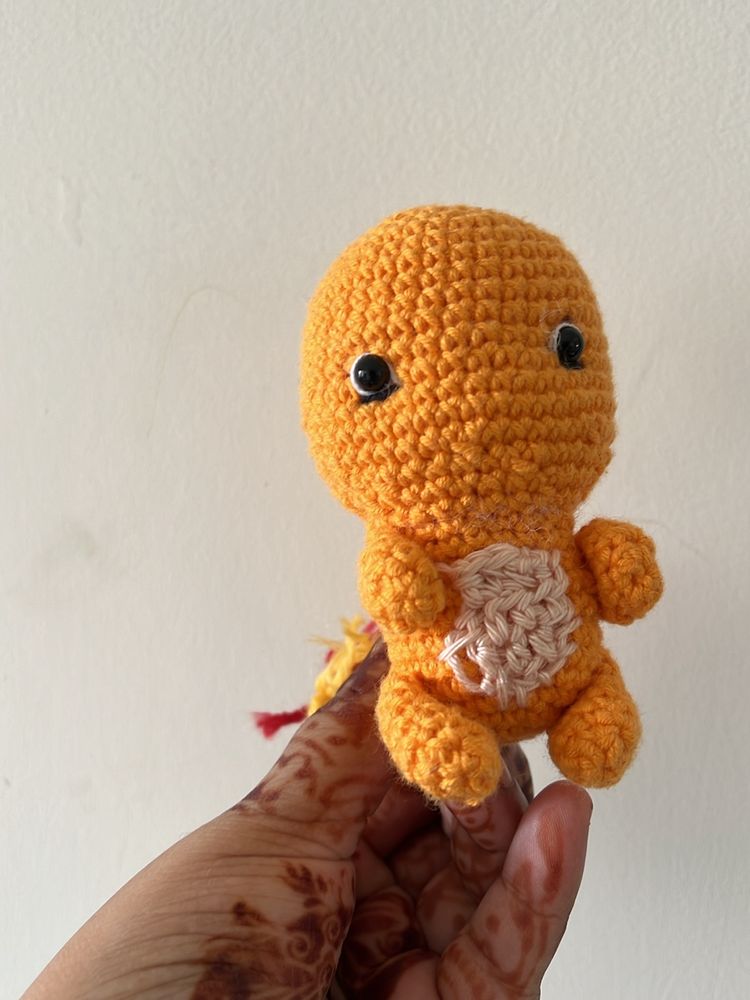 Pokemon Charmander Toy Handmade Crochet