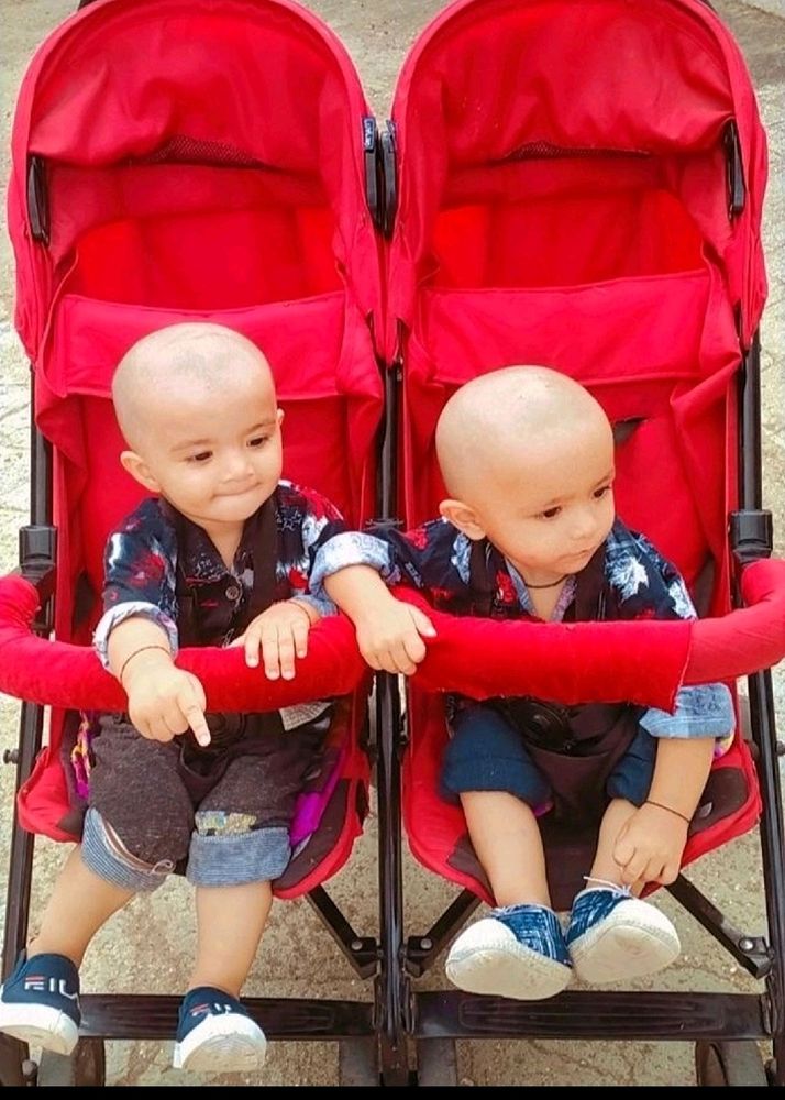 Branded Twins stroller