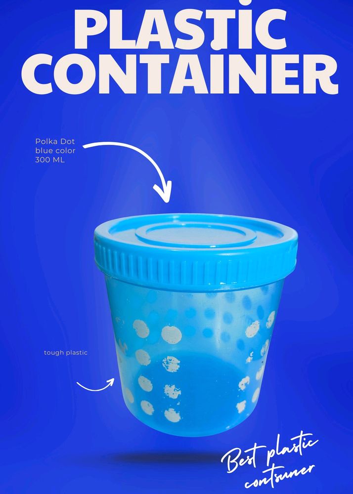 Tough Plastic jar | Container Blue