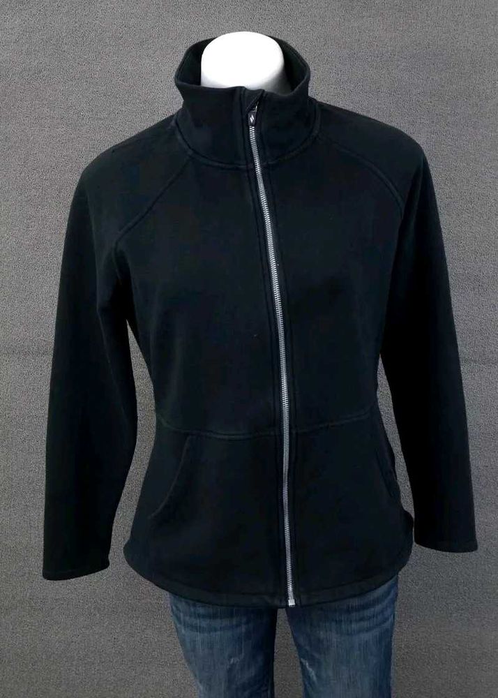 Skechers Full Zip Sweatshirt So Soft Black Size L