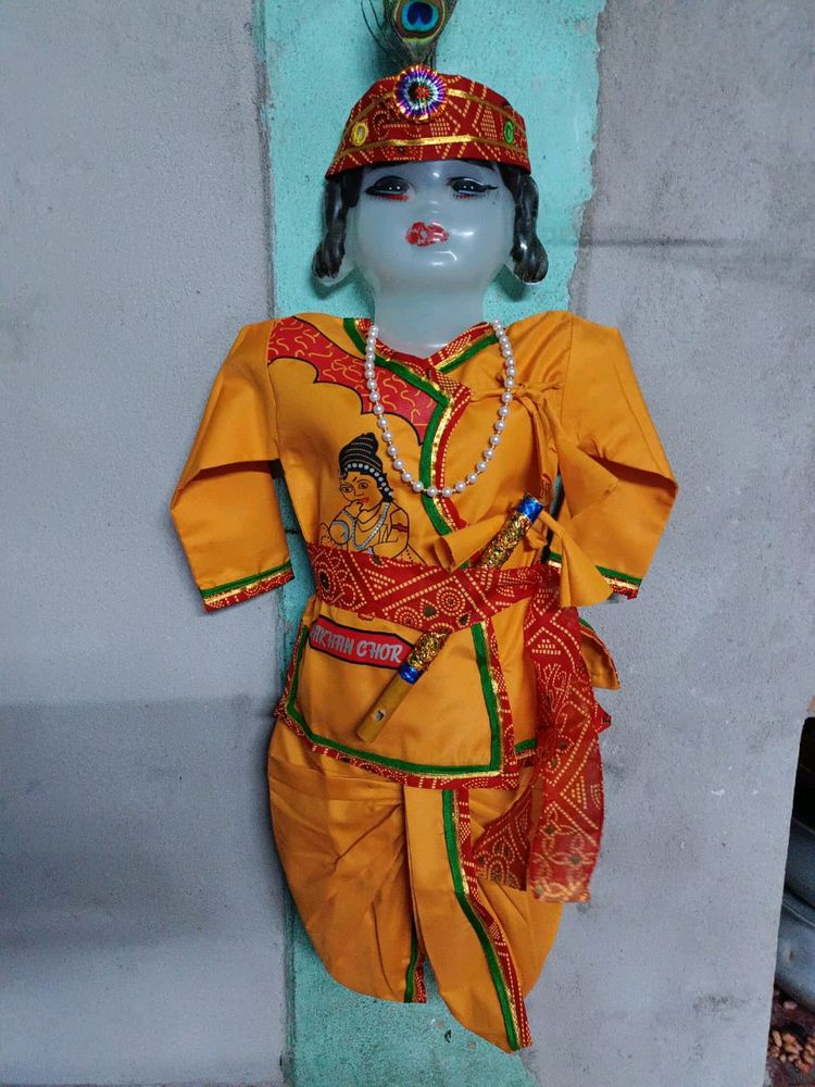 JANMASHTMI KRISHNA DREASS WITH BASOORI