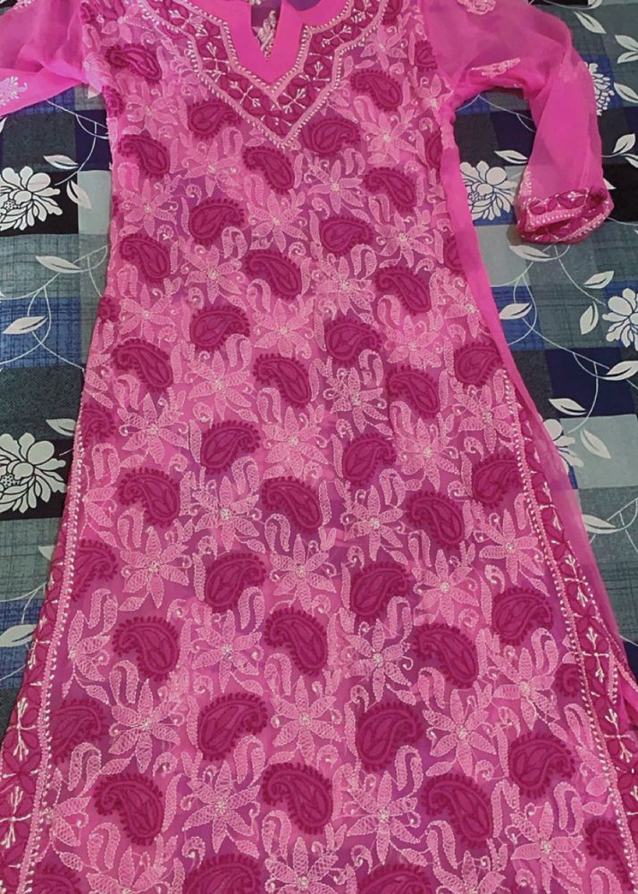 Pink Chicken Kurta