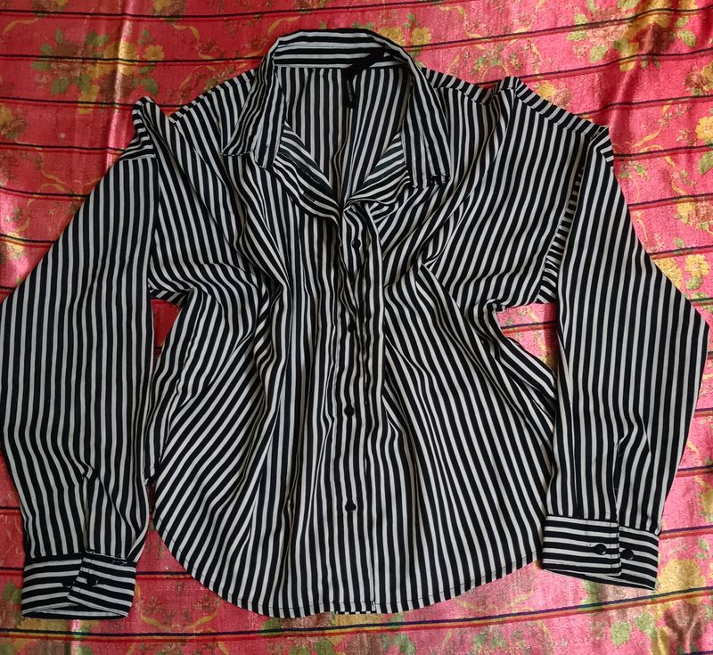 Black & White Striped Shirt (Women)