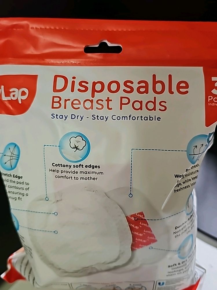 Luvlap Disposable Breast Pads(60) & Reusable New