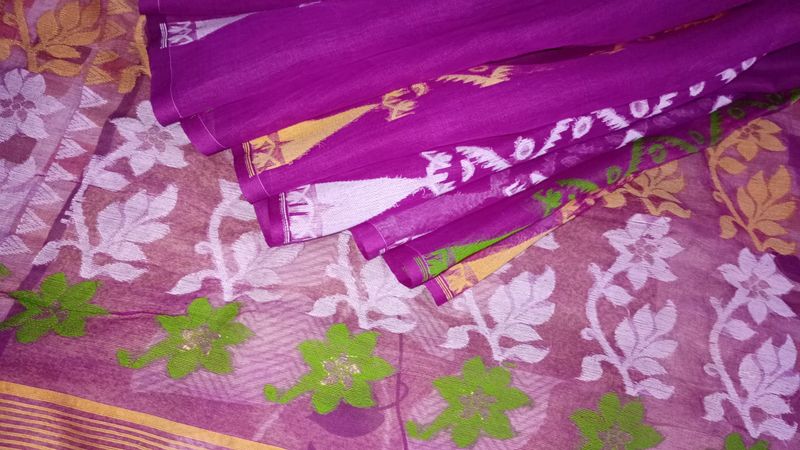 Brand New Cutwork Jamdani with Running Blouse