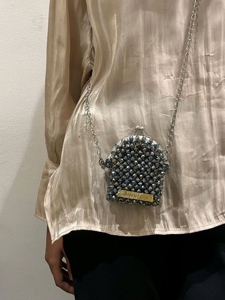 Beaded Bag Sterling