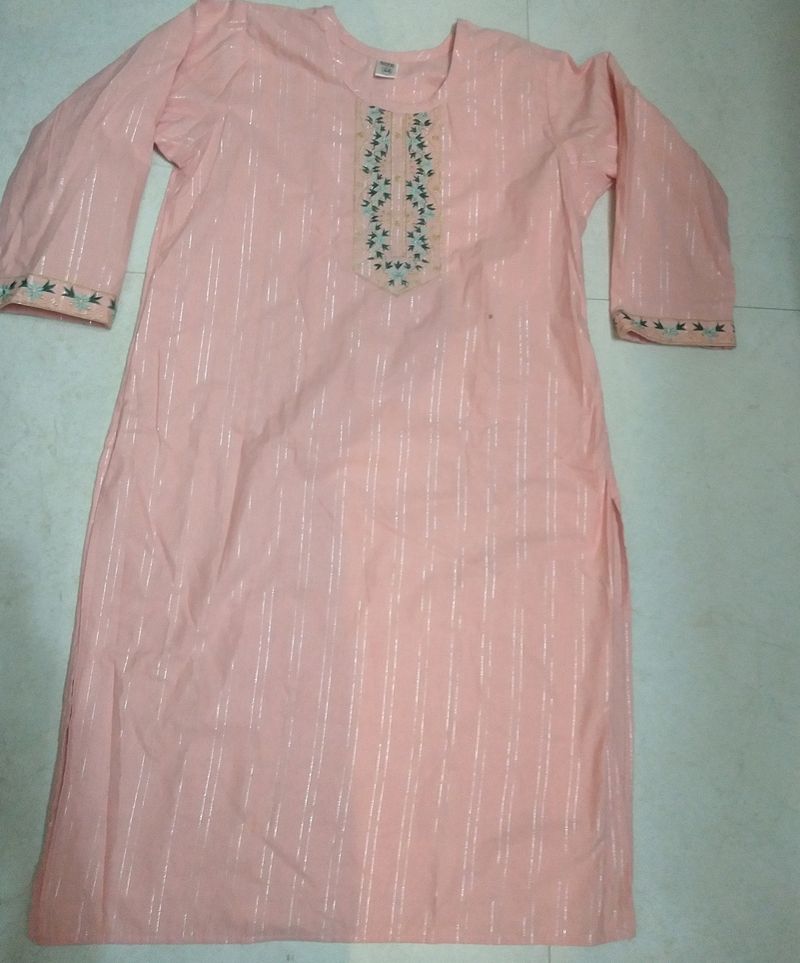 Peach Kurta