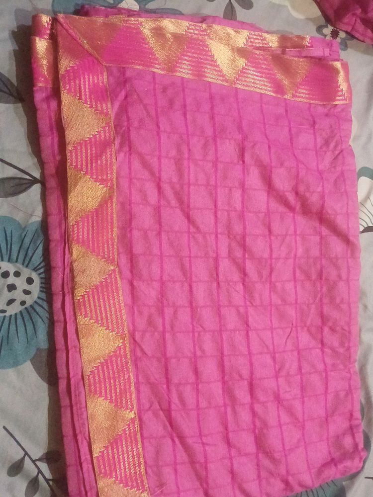 New Saree With Blouse