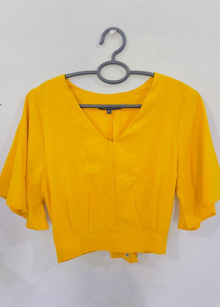 Yellow Crop Top