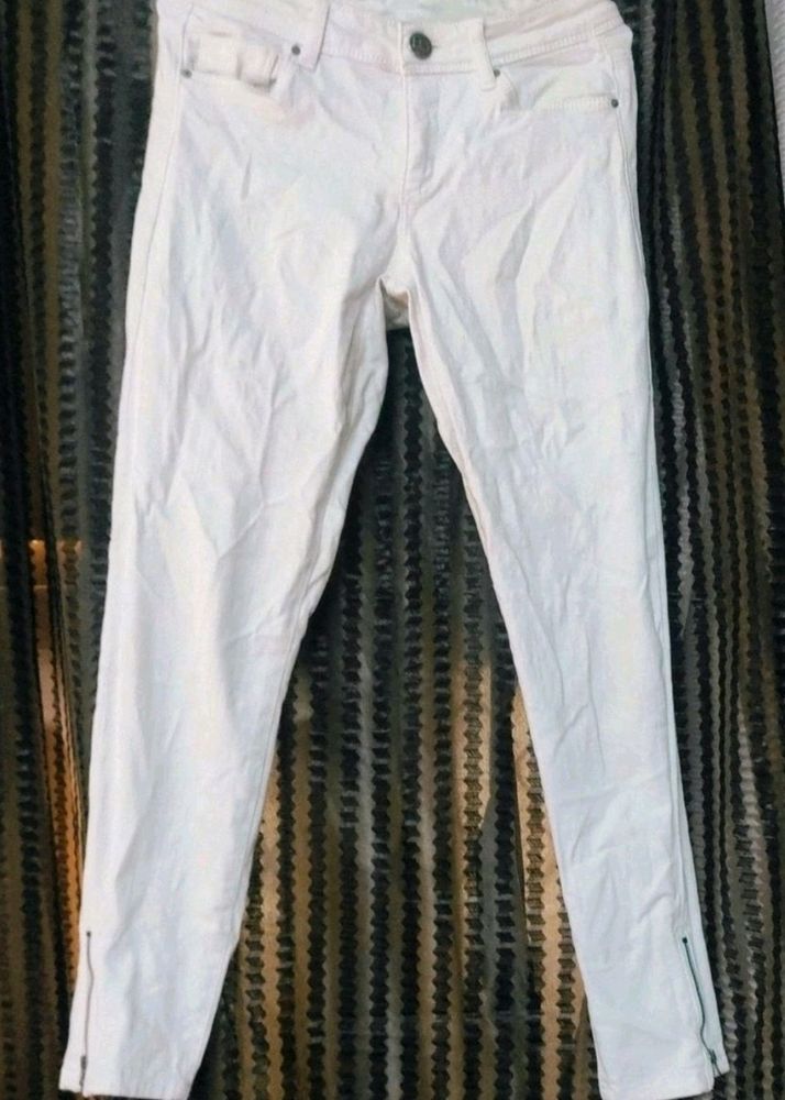 White Straight Jeans