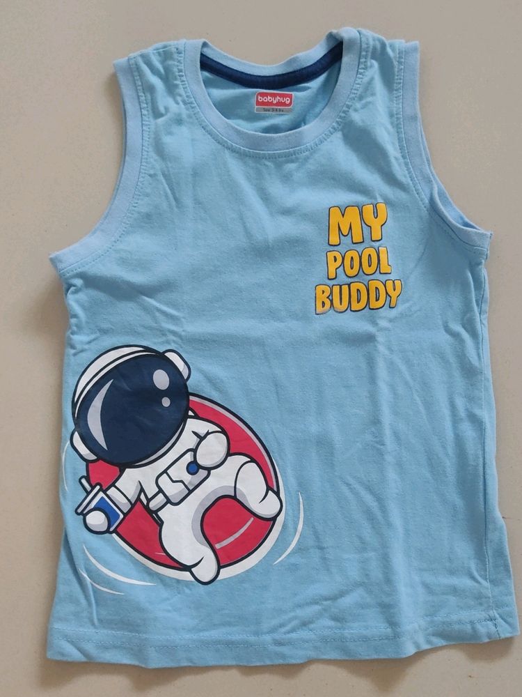 Sleeveless Kids T Shirt