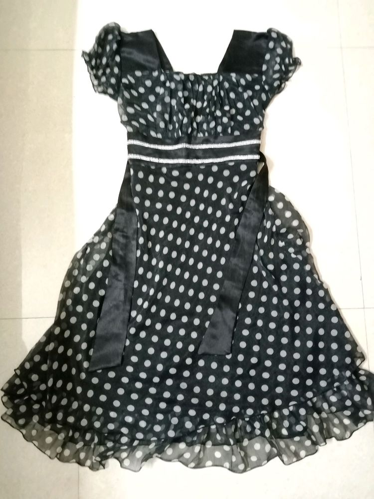 Black Polka dots dress