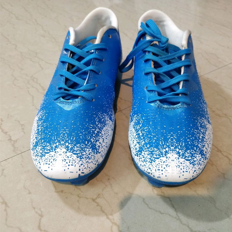 Blue & White Football Shoes Anza Ultra UK 7/IND 6