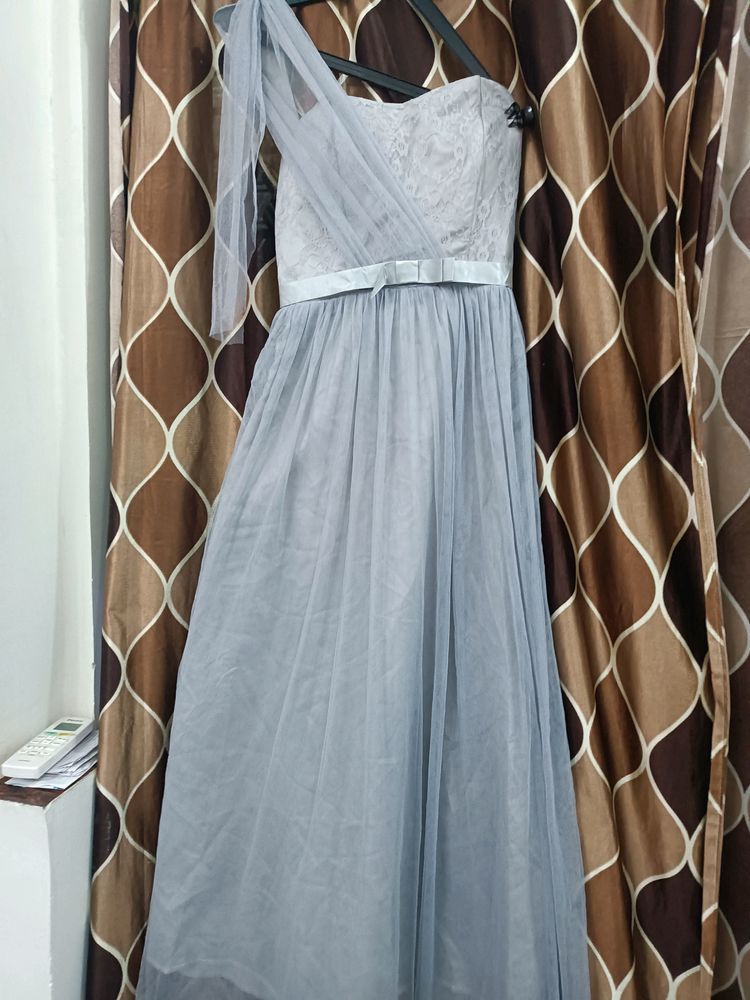 Grey Colour Gown