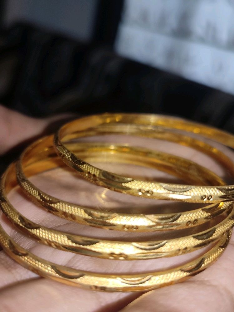 Golden Colour Bangles Set