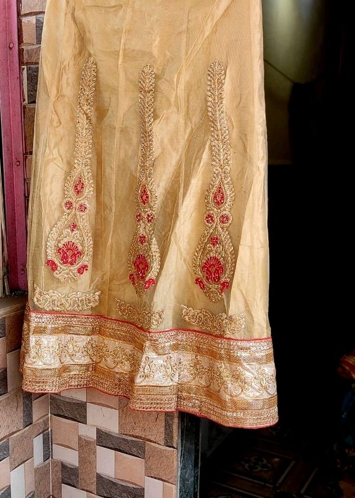 Golden Red Lehenga