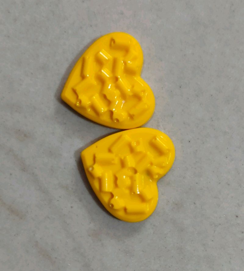 Resin Earrings (Heart)