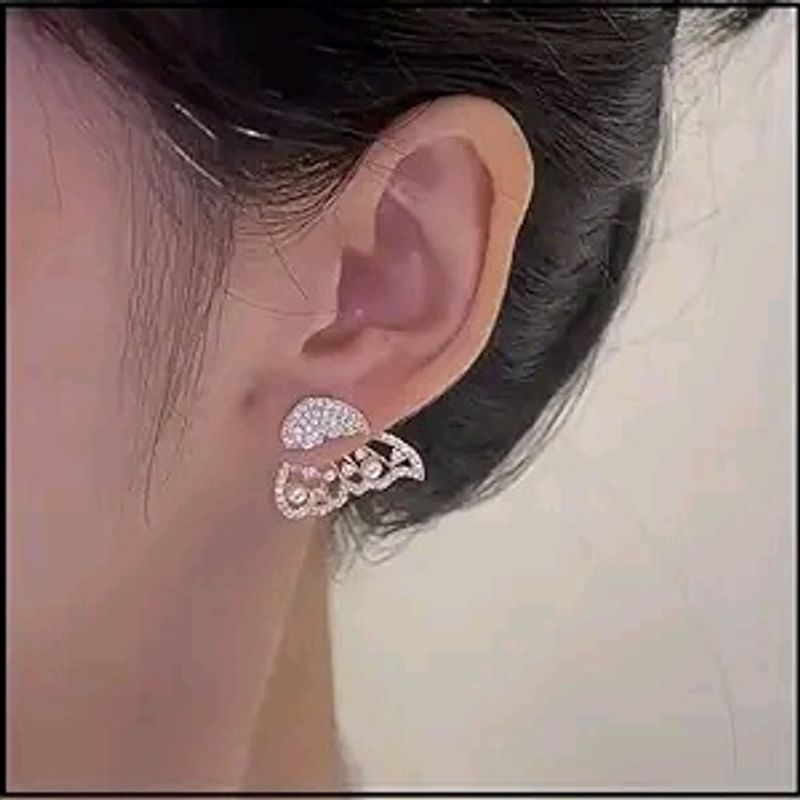 Pure925Silver 2in1 Butterfly Earring