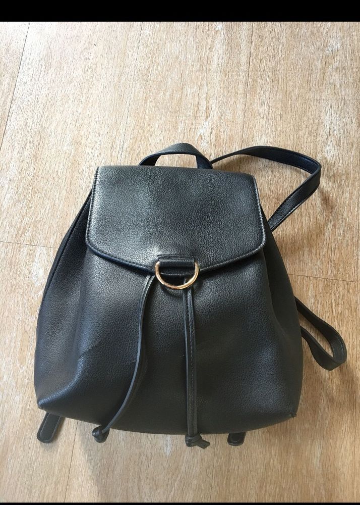 Preloved Faux leather Forever 21 Backpack