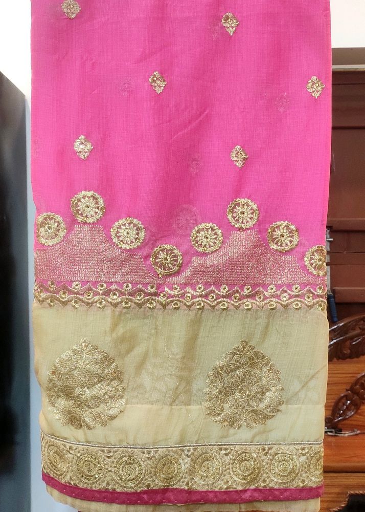 Light Pink Heavy Style Saree