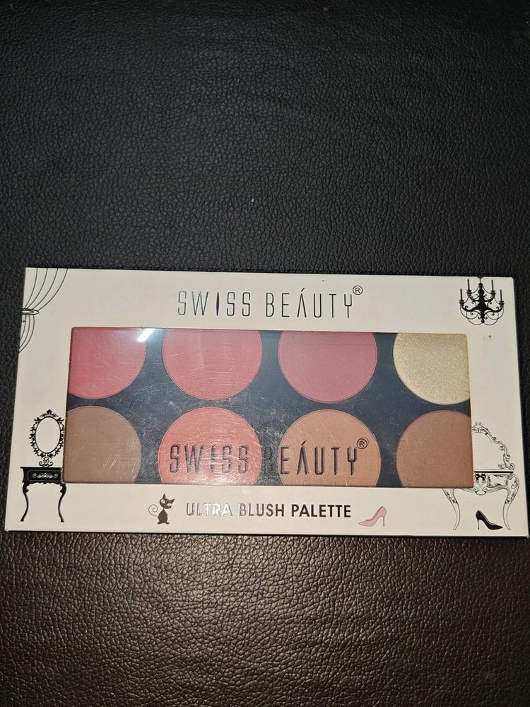 Swiss Beauty Ultra Blush Palette of 8 Shades