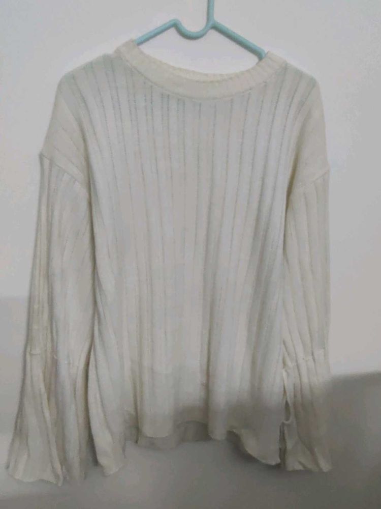 White Woolen Top