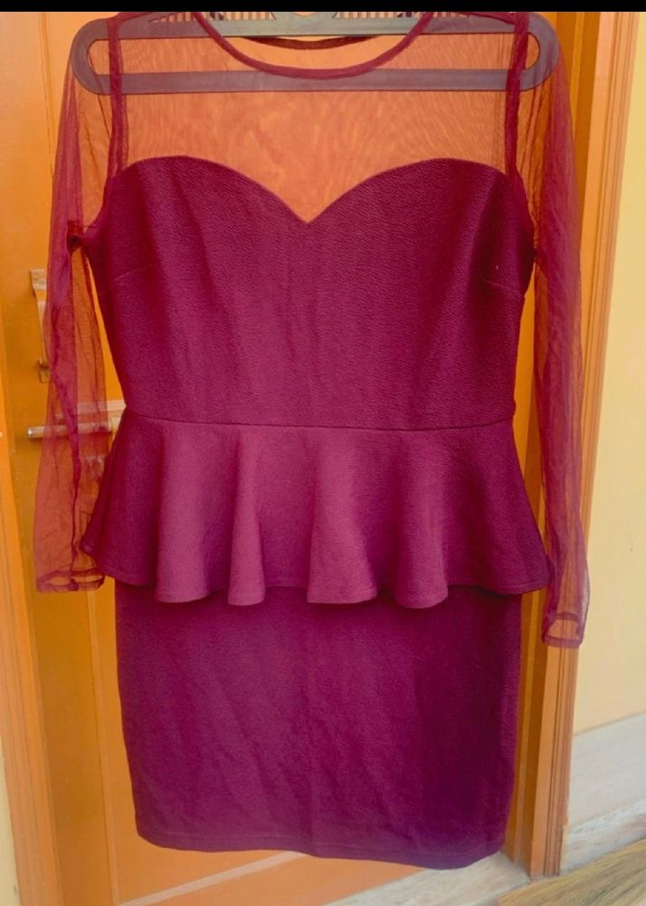 Wine Color Dress