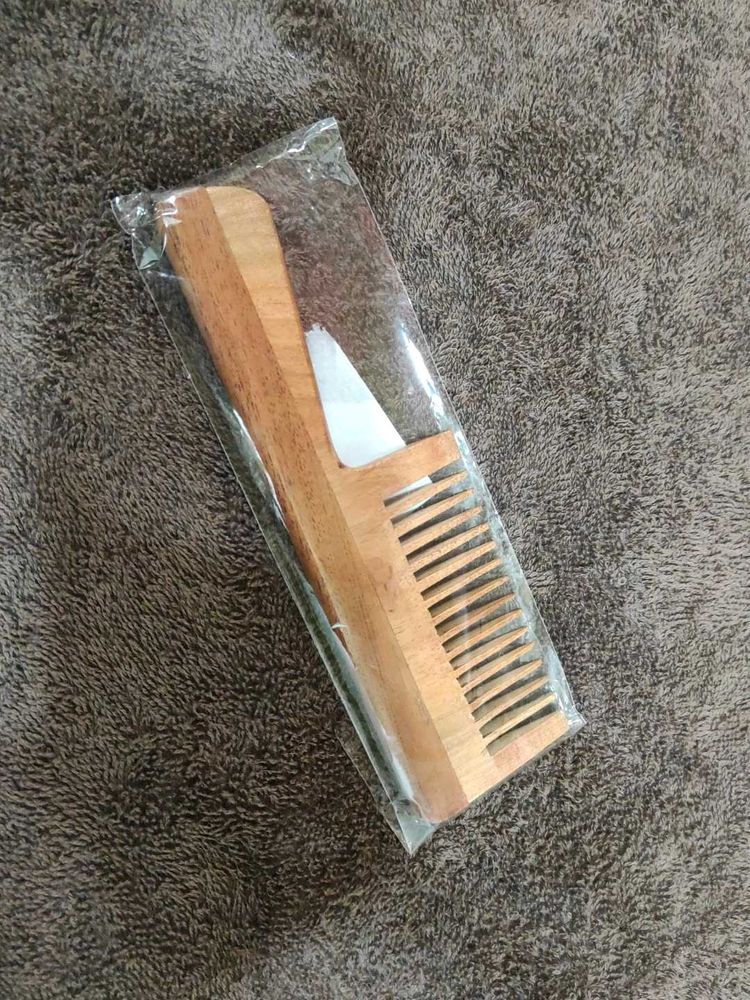 Wooden Shampoo Comb