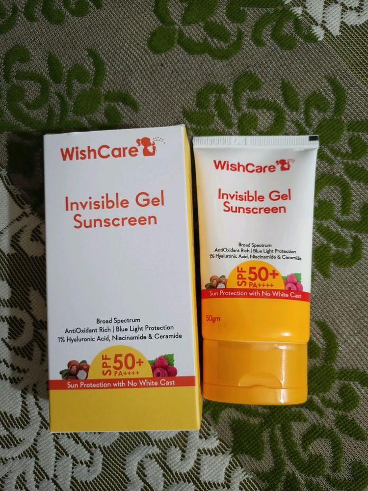 Invisible Gel Sunscreen By Wishcare