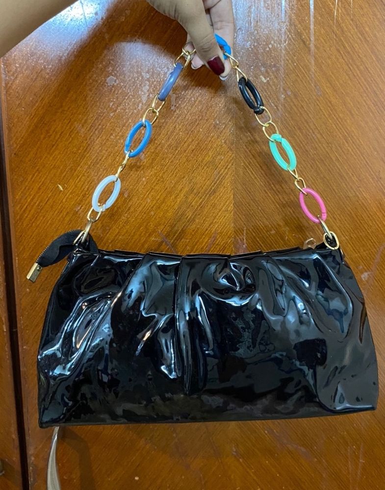 BLACK party HANDBAG