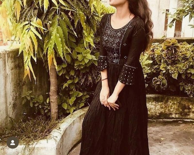 Black Anarkali Kaurta