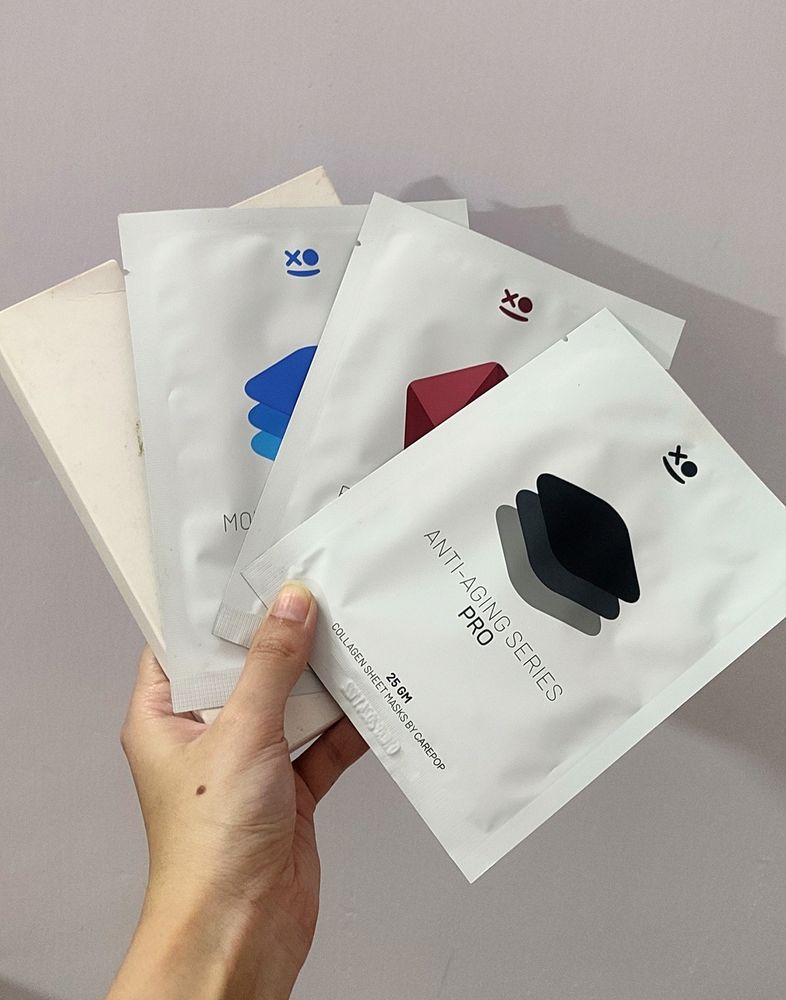 Collagen Sheet Masks | Pack Of 3 | Made In Korea