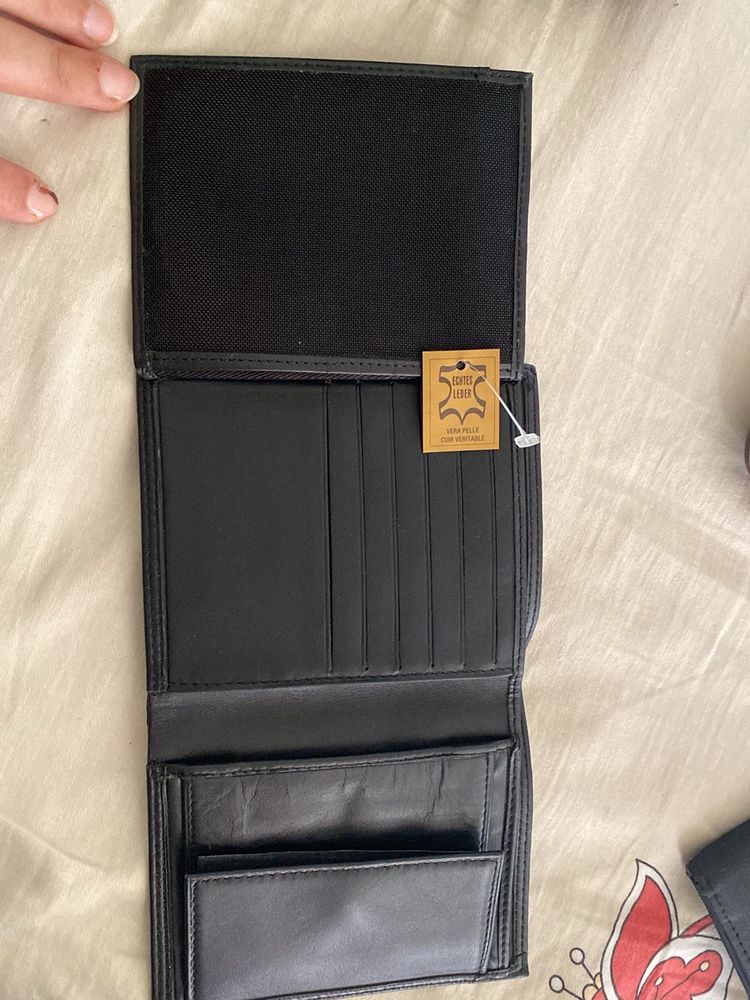 Black Leather Men Wallet