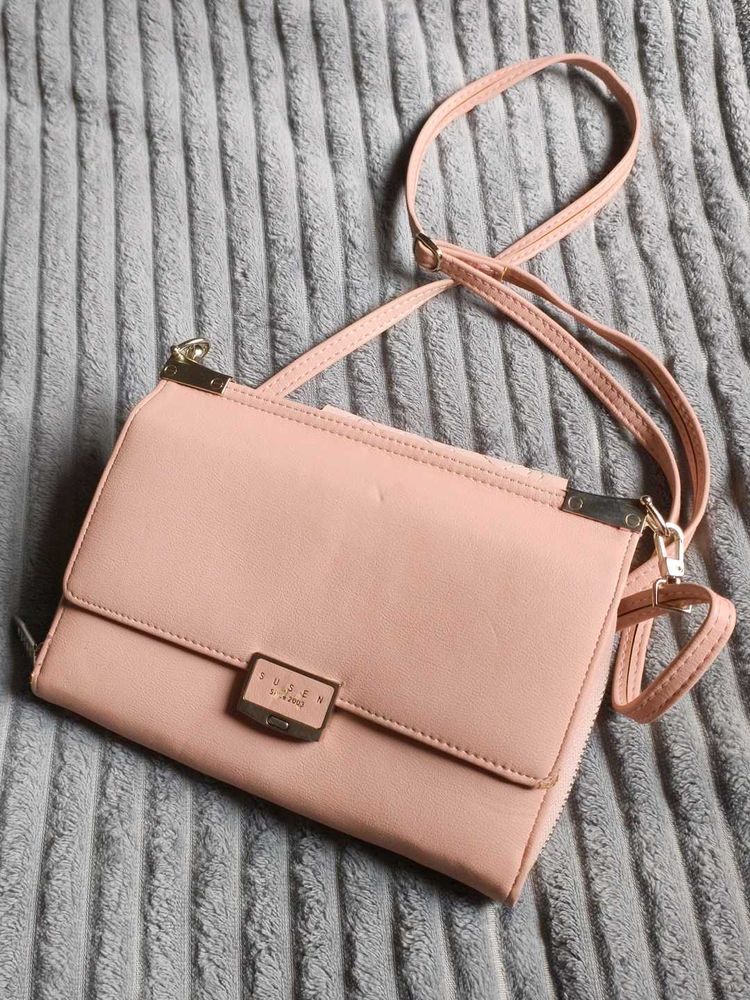 SUSEN clutch | Beige Pink