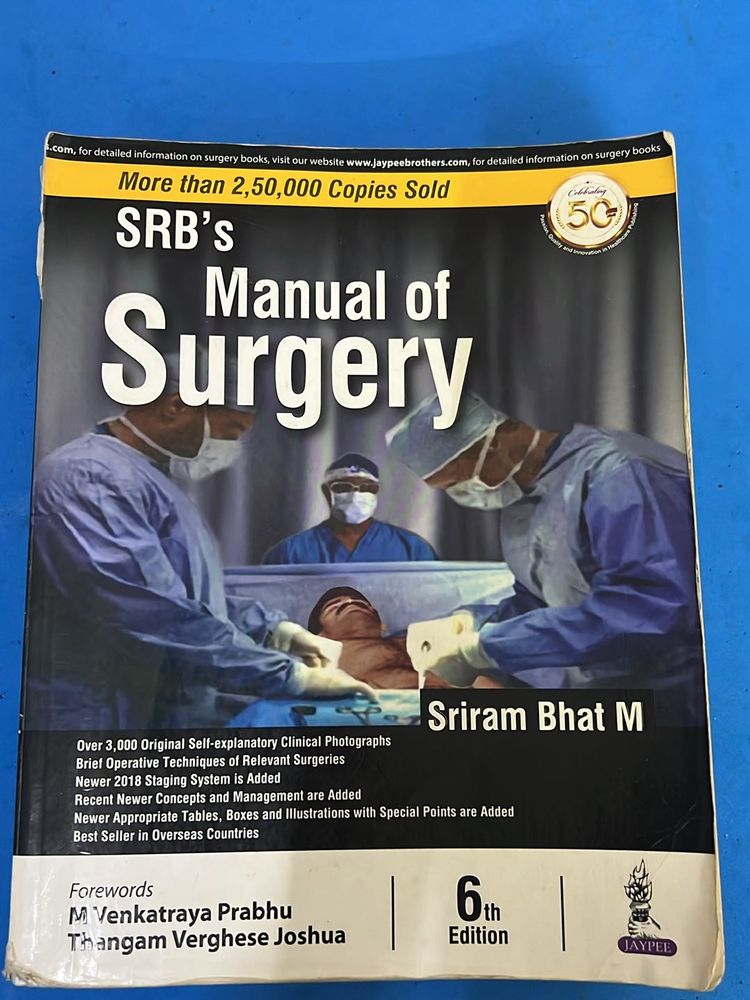 Manual Of Surgery- SRB