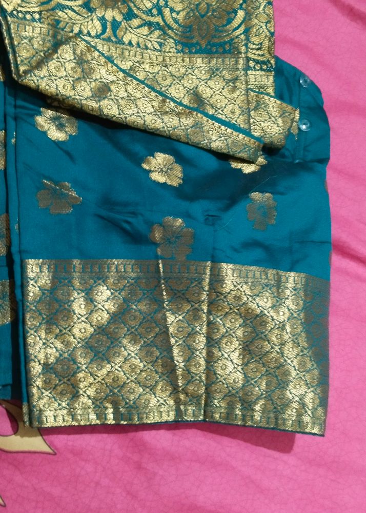 Borownish Colour Saree With Blouse