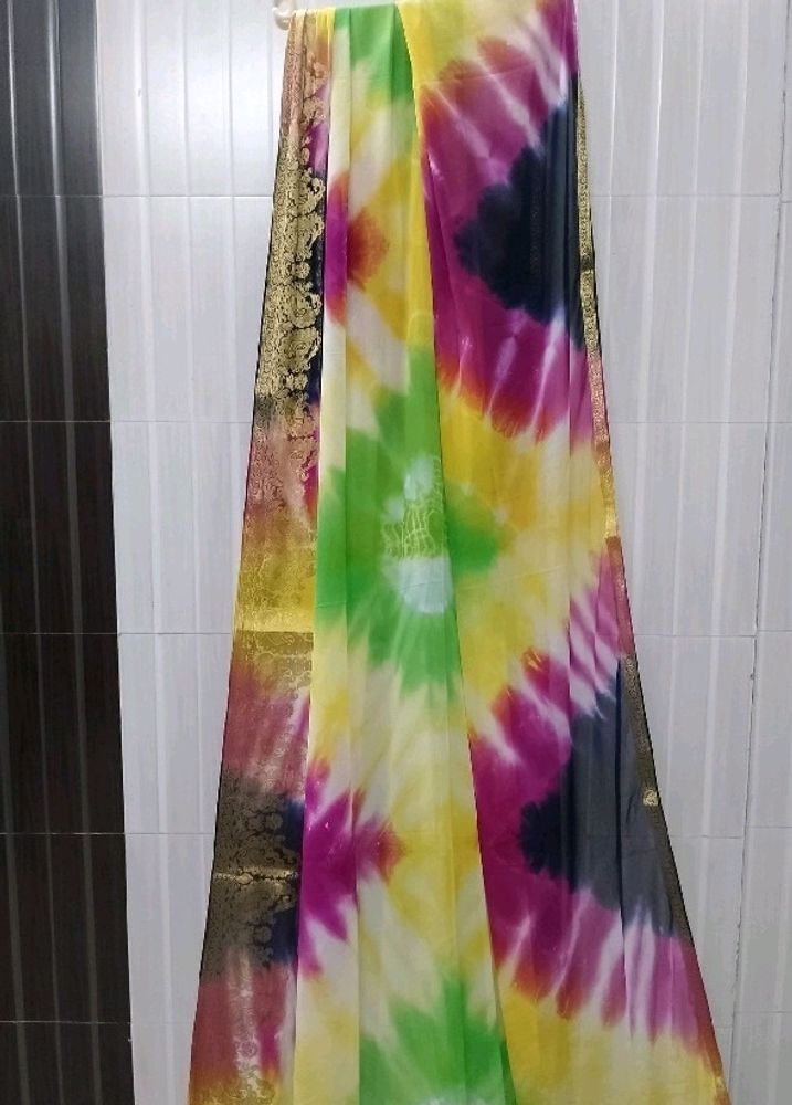 Multicolored Saree