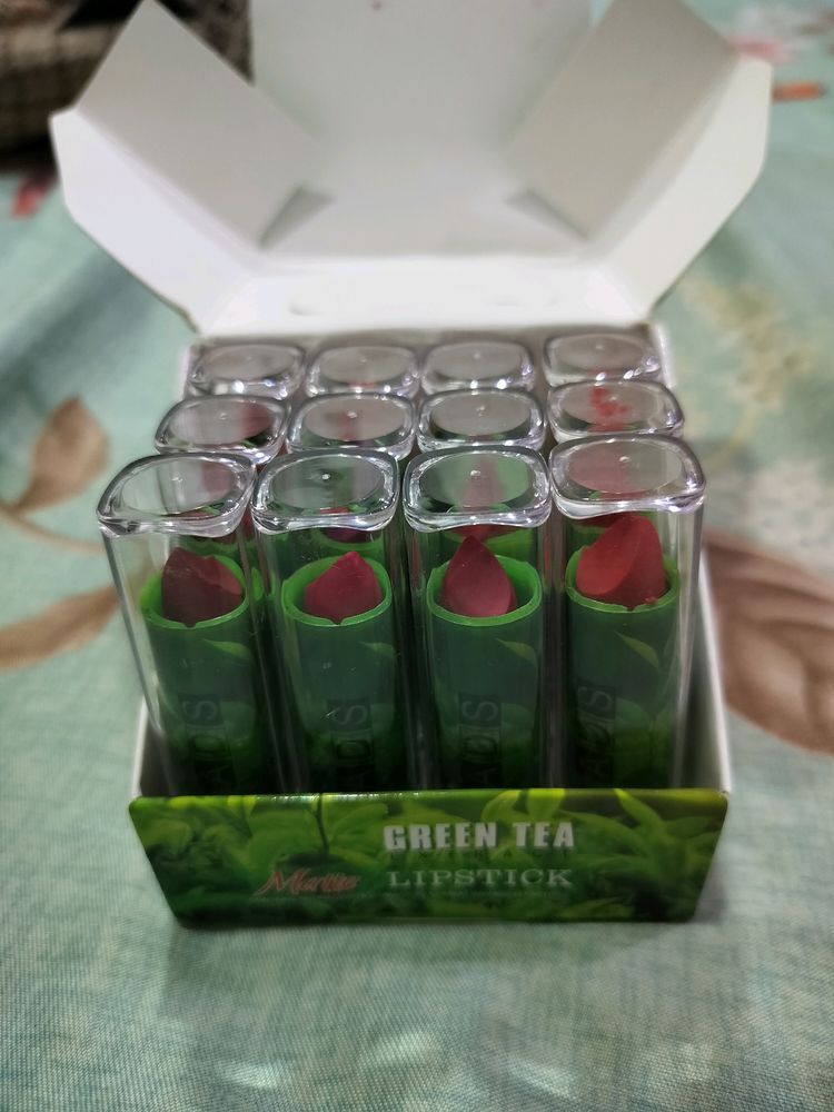 New Ads Green Tea Matte Lipstick Pack Of 12