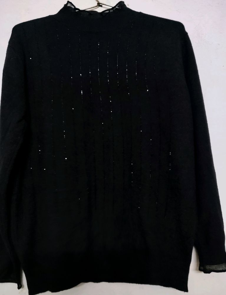 Embellished Woolen Top