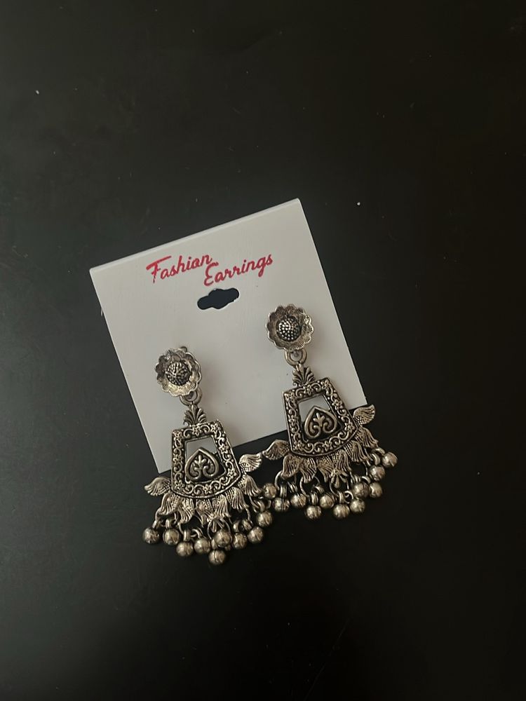 Oxidised Jhumka